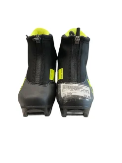 Used Fischer XJ SPRINT NNN SZ 29 Boys NNN XC Ski Boots Optic Yellow YT-11
