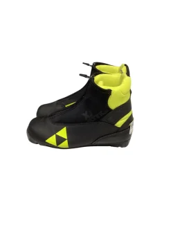 Used Fisher Boys NNN XC Ski Boots Black W 07-07.5 / JR 05.5-06