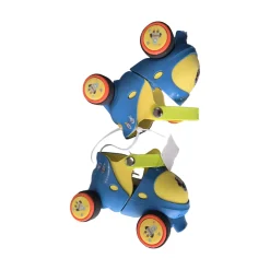Used FISHER-PRICE ADJ N JAM TODDLER SKATES Child Roller Quad Skates Royal Blue Adjustable