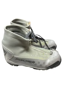 Used Fisher Womens NNN XC Ski Boots Grey M 07-07.5 / W 08-08.5