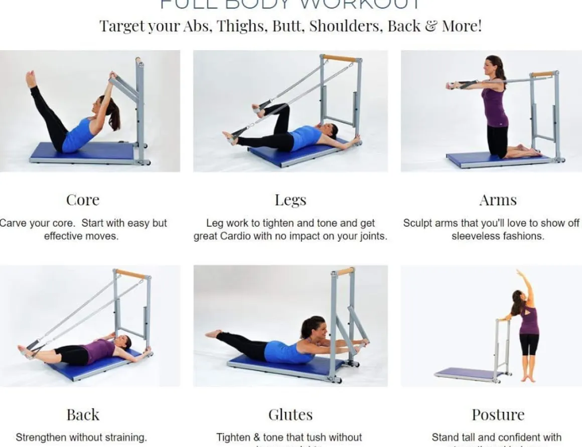 Used Folding Pilates Supreme Toning Tower