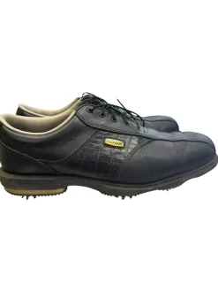 Used Foot Joy Mens Golf Shoes Black Senior 10.5