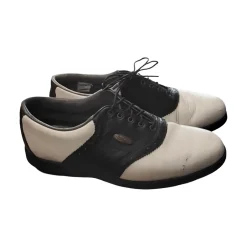 Used Foot Joy Mens Golf Shoes White Senior 10.5