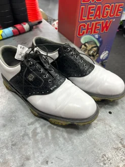 Used Foot Joy Mens Golf Shoes White Senior 10