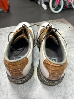 Used Foot Joy Mens Golf Shoes White Senior 10