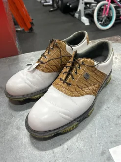 Used Foot Joy Mens Golf Shoes White Senior 10
