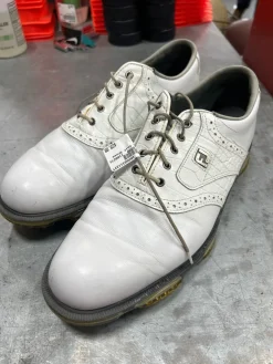 Used Foot Joy Mens Golf Shoes White Senior 10