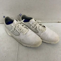 Used Foot Joy Mens Golf Shoes White Senior 10.5