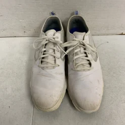 Used Foot Joy Mens Golf Shoes White Senior 10.5