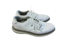Used Foot Joy TRADITIONS Mens Golf Shoes White Senior 10.5