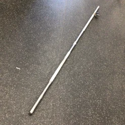 Used 6 FOOT STANDARD BARBELL WITH CLIPS Standard Bar None 6Ft