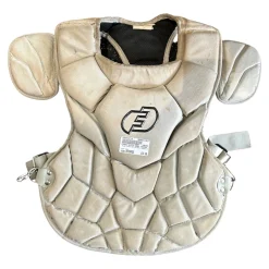 Used FORCE3 BC118-SMALL NOCSAE CP Catchers Chest Protector Grey Intermed