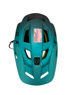 Used Fox HFB4.5 SPEEDFRAME 59CM-63CM Bike Helmet Teal LG mfg 04/2021