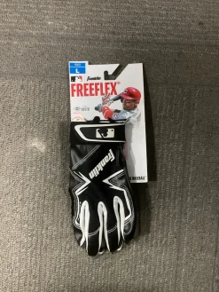Used Franklin BB/SB Batting Gloves Black SM