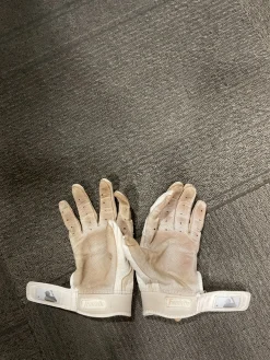 Used Franklin BB/SB Batting Gloves White MD