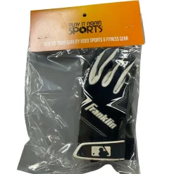 Used Franklin BB/SB Batting Gloves Black XXS