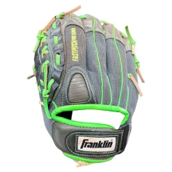 Used Franklin FASTPITCH PRO SERIES 22317 LH Throw Fastpitch Gloves Black And Neon Green 11