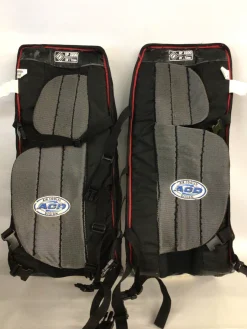 Used Franklin HOCKEY EXTREME PRO Goalie Leg Pads Youth Black SM