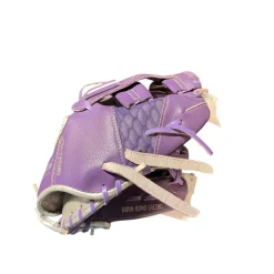 Used Franklin MESKTEK RH Throw Fastpitch Gloves Purple 9 1/2"