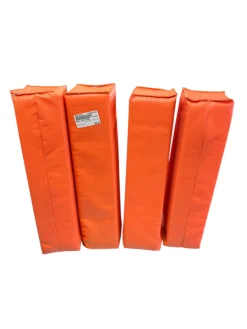 Used GOAL LINE PYLONS FB Field Marker Orange