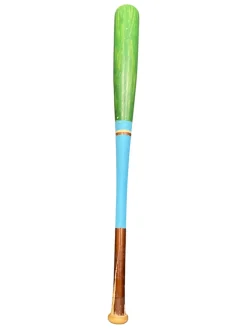 Used GREEN BLUE 28IN WOOD BAT BB/SB Wood Bat 28