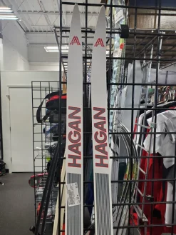 Used HAGAN 3200 SPRINT 195CM Mens XC Skis Only White 195 cm
