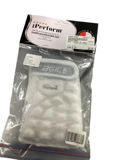 Used HALF FINGER SZ SMALL FH Gloves White 6"