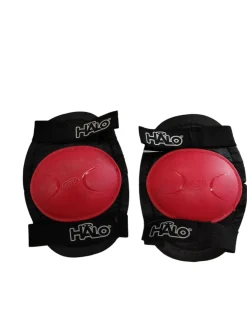 Used HALO KNEE PADS Bike Shin Guards Red LG