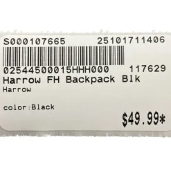 Used Harrow Field Hockey Player Backpack Black