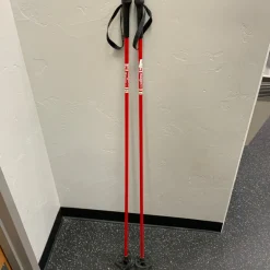 Used HAUGEN Mens XC Ski Poles Red 135 cm / 54 in