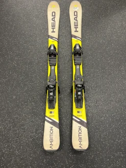 Used Head AMBITION SKIS Mens DH Ski/Binding Yellow 140 cm