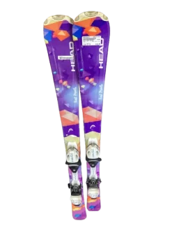 Used Head BEST FRIEND Girls DH Ski/Binding Purple 137 cm