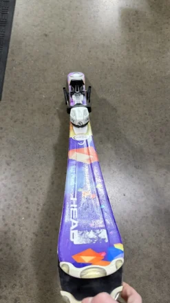 Used Head BEST FRIENDS Girls DH Ski/Binding Purple 117 cm