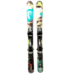 Used Head SUPERHEAD Girls DH Ski/Binding Yellow 97 cm