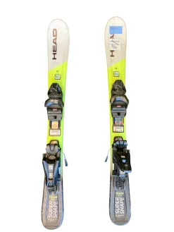 Used Head SUPER SHAPE Boys DH Ski/Binding Kelly green 87 cm