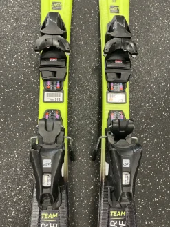 Used Head SUPER SHAPE TEAM Boys DH Ski/Binding Yellow 87 cm