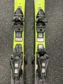 Used Head SUPER SHAPE TEAM Boys DH Ski/Binding Yellow 97 cm