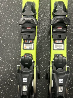 Used Head SUPER SHAPE TEAM Boys DH Ski/Binding Yellow 87 cm