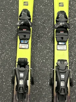 Used Head SUPER SHAPE TEAM Boys DH Ski/Binding Yellow 107 cm