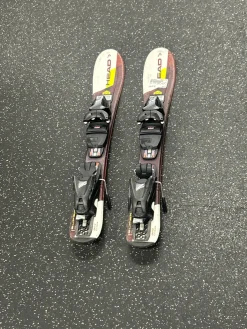 Used Head SUPER SHAPE TEAM Boys DH Ski/Binding Yellow 67 cm