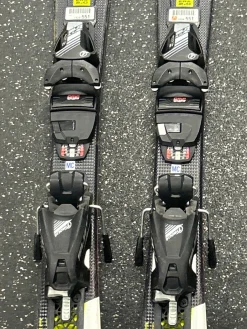 Used Head SUPER SHAPE TEAM Boys DH Ski/Binding Yellow 77 cm