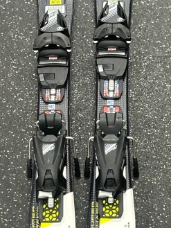 Used Head SUPER SHAPE TEAM Boys DH Ski/Binding Yellow 77 cm