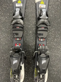 Used Head SUPER SHAPE TEAM Boys DH Ski/Binding Yellow 67 cm