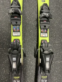 Used Head SUPER SHAPE TEAM Boys DH Ski/Binding Yellow 87 cm