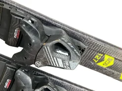 Used Head SUPER SHAPE TEAM Boys DH Ski/Binding Yellow 127 cm