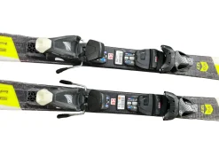 Used Head SUPER SHAPE TEAM Boys DH Ski/Binding Yellow 127 cm