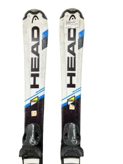 Used Head SUPER SHAPE TEAM Boys DH Ski/Binding Royal Blue 117 cm