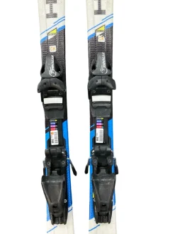 Used Head SUPER SHAPE TEAM Boys DH Ski/Binding Royal Blue 117 cm