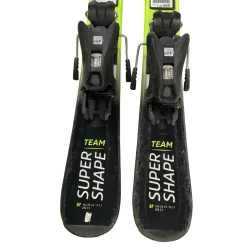 Used Head SUPER SHAPE TEAM Boys DH Ski/Binding Yellow 97 cm