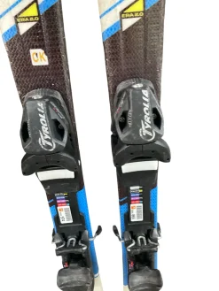 Used Head SUPER SHAPE TEAM Boys DH Ski/Binding Royal Blue 117 cm
